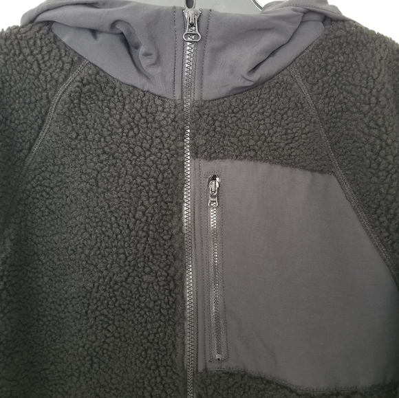 J.CREW Men's Hooded Sherpa Jacket Coat M Black NWT - Picture 4 of 14